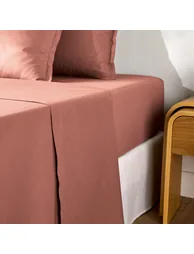 شرشف سرير قطن سادة - 3