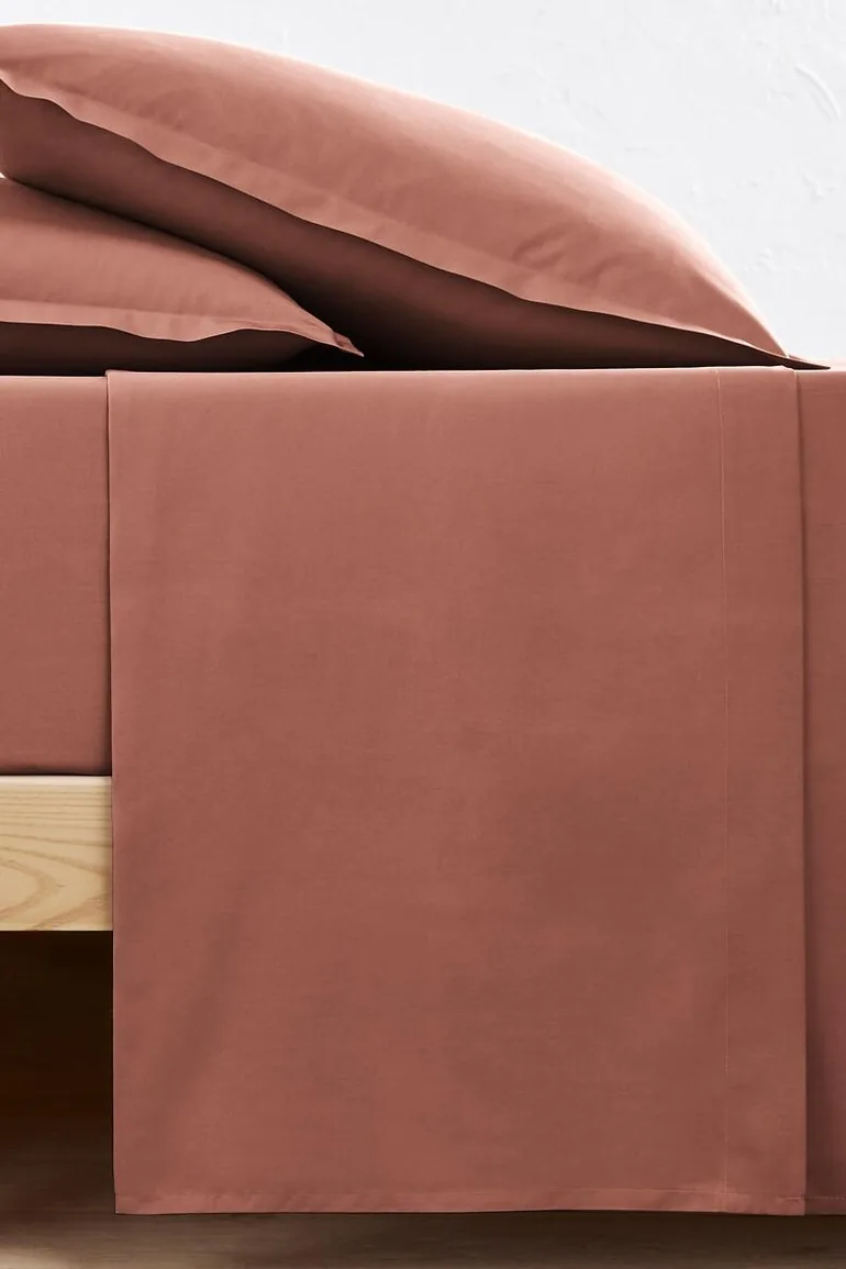 شرشف سرير قطن سادة