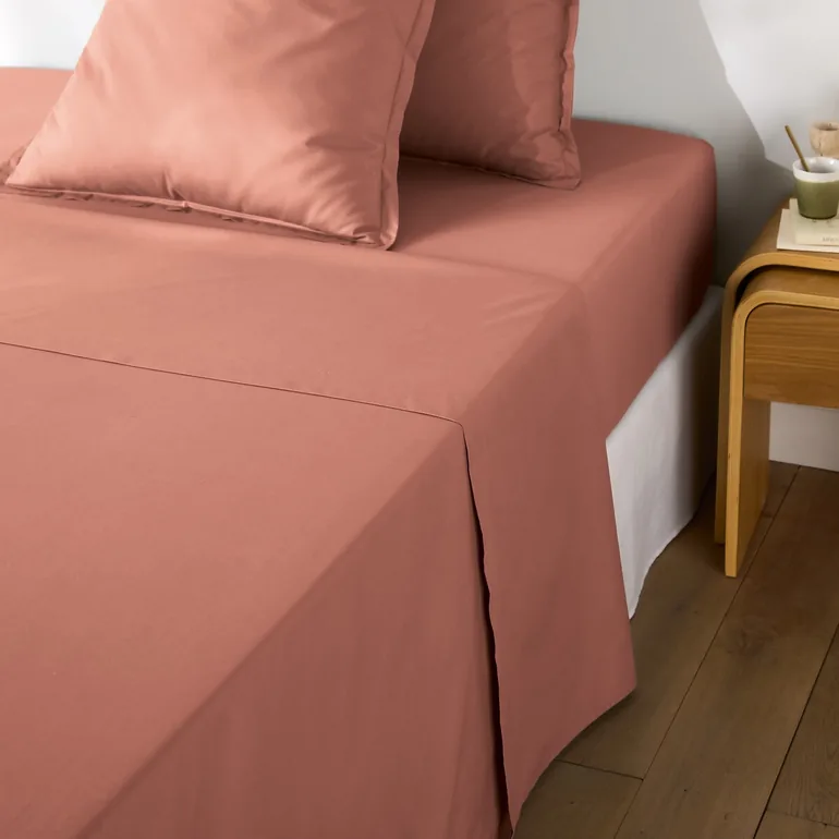 شرشف سرير قطن سادة - 4