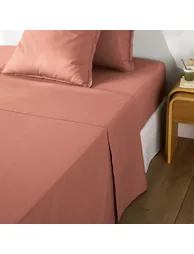 شرشف سرير قطن سادة - 4