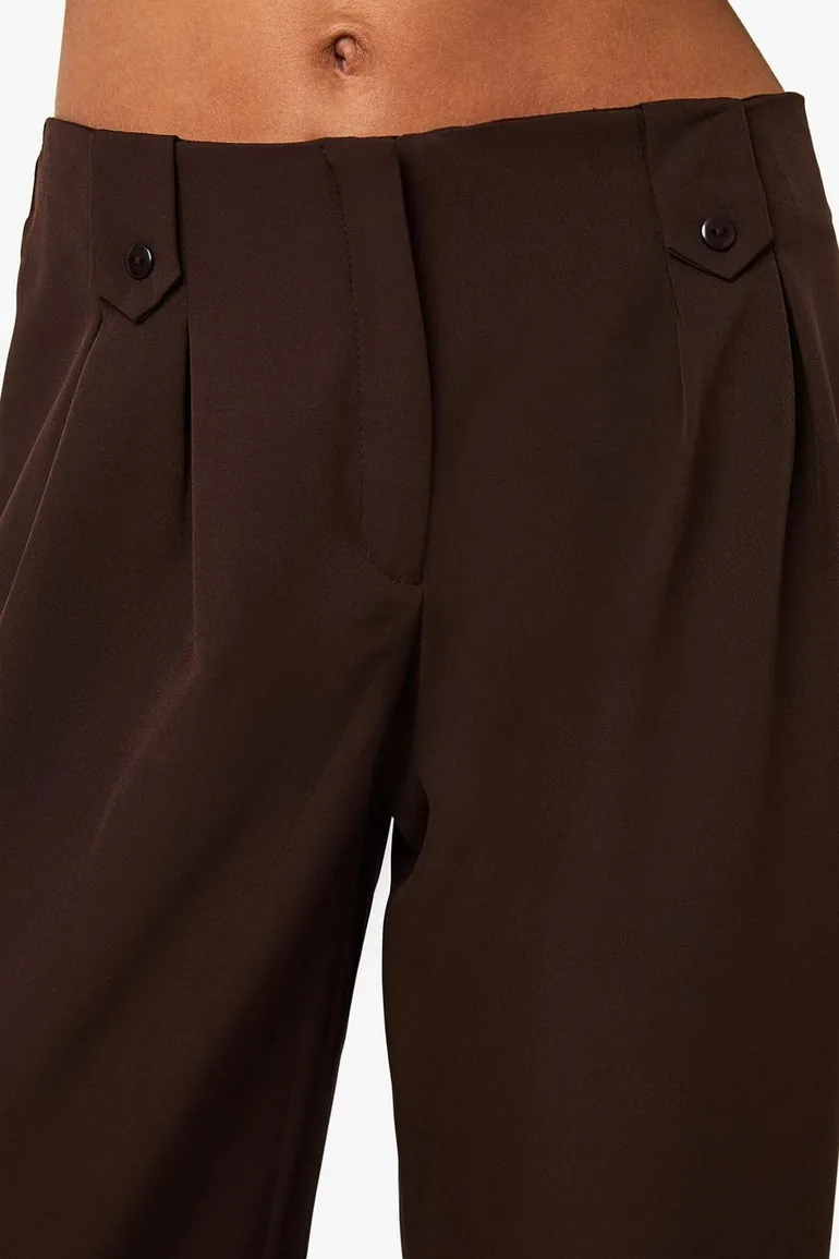 Barrel Leg Trouser - chocolate - 3