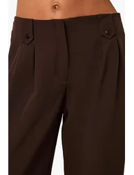 Barrel Leg Trouser - chocolate - 3