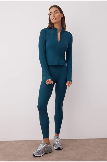 Emerald Green Diver/Scuba Knitted Sports Jacket