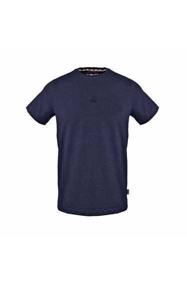 Aquascutum Mens Logo T-Shirt - Navy