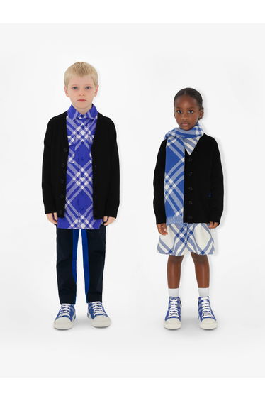 Boys Wool Knit Graham Cardigan in Black