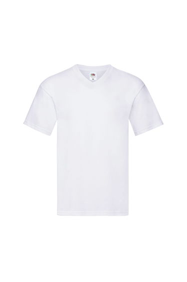 Fruit of the Loom Mens Original Layered T-Shirt - White