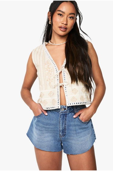 Flippy Wide Leg Denim Short