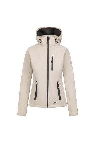 Trespass Womens/Ladies Bela II Waterproof Soft Shell Jacket - Soft Stone