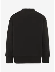 Palm Angels Kids Teddy with Signs Sweatshirt in Black - 1
