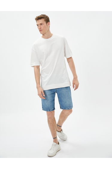 Cotton Crew Neck Short Sleeve Basic T-Shirt