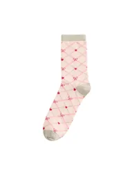 Cath Kidston Womens/Ladies Flowers Socks (Pack of 4) - Pink - 3