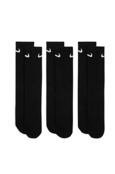 Nike Unisex Adult Lightweight Everyday Crew Socks (Pack of 3) - Black