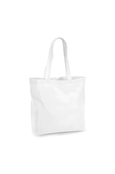 Westford Mill Unisex Organic Premium Cotton Maxi Tote Bag - White
