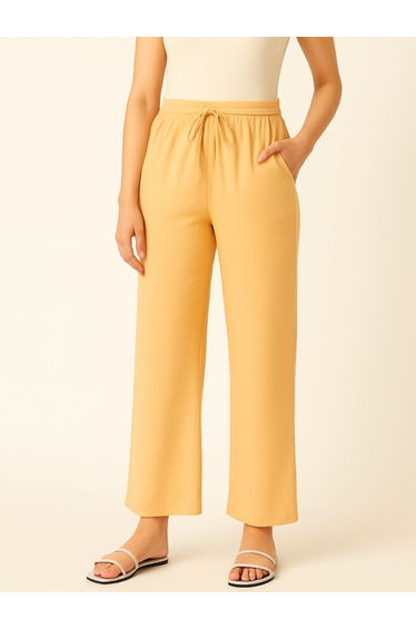 Women Yellow Relaxed Fit Joggers