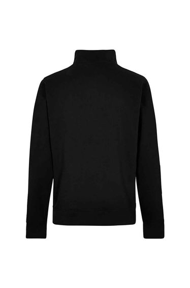 Kustom Kit Mens Pique Quarter Zip Relaxed Fit Sweatshirt - Black product thumbnail 2