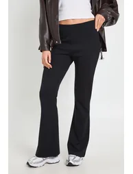 Interlock High Waist Flare Trouser - black - 2