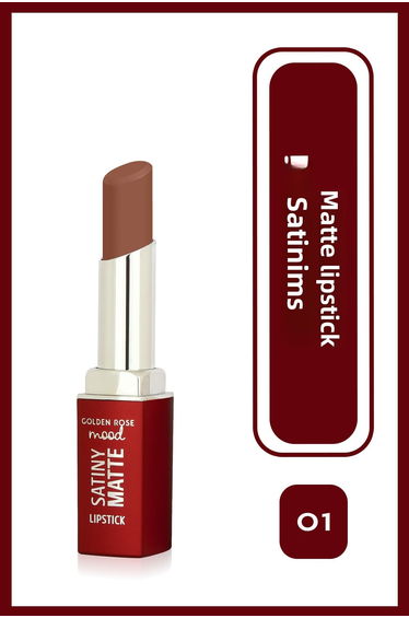 Mood Satiny Mat Lipstick No:01 Bare Nude