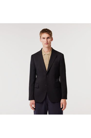 Men's Lacoste Slim-Fit Blazer Jacket in Black