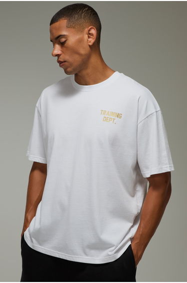 Training Dept Oversized T-shirt - white