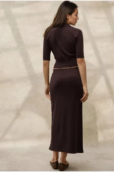 Soft Textured Knit Skirt