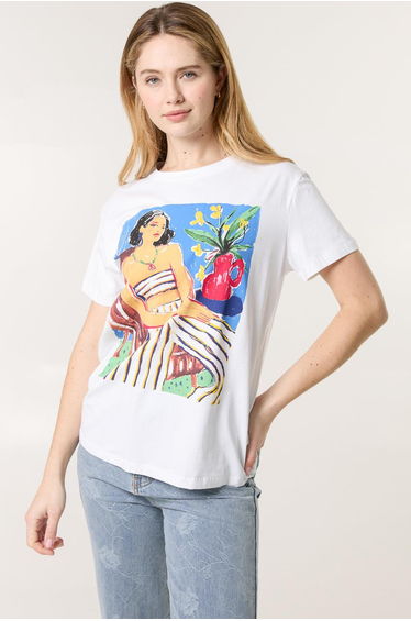 T-Shirt With Colorful Print