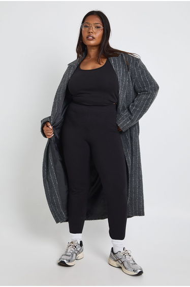 Plus High Waist Legging - black