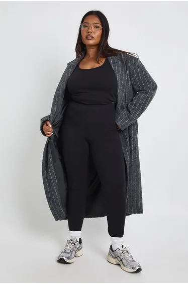 Plus High Waist Legging - black