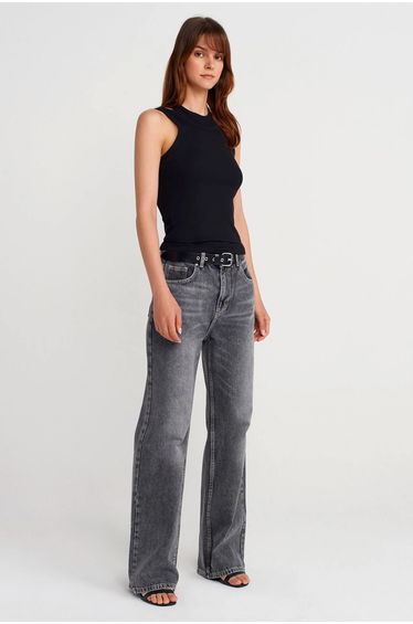 Dilvin Cotton Ribbed Crop Cami