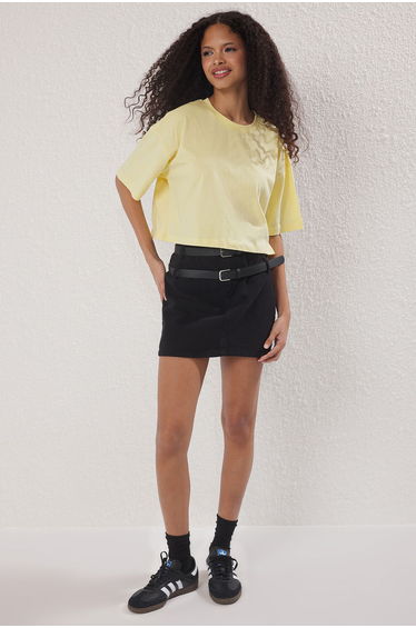 Yellow Knitted T-Shirt