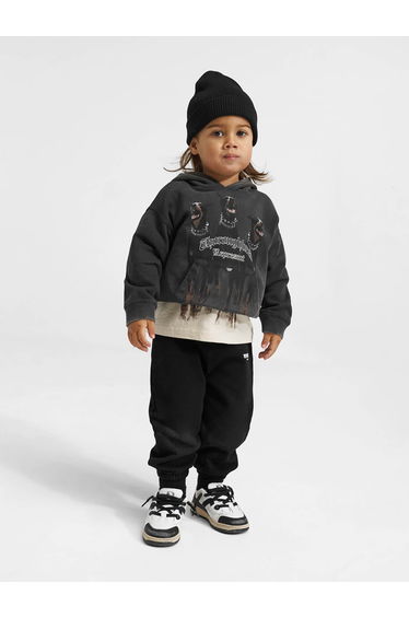 REPRESENT Kids Mini Thoroughbred Hoodie in Black