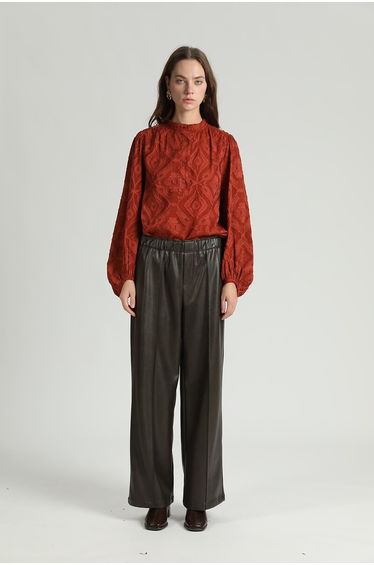 Faux Leather Trousers