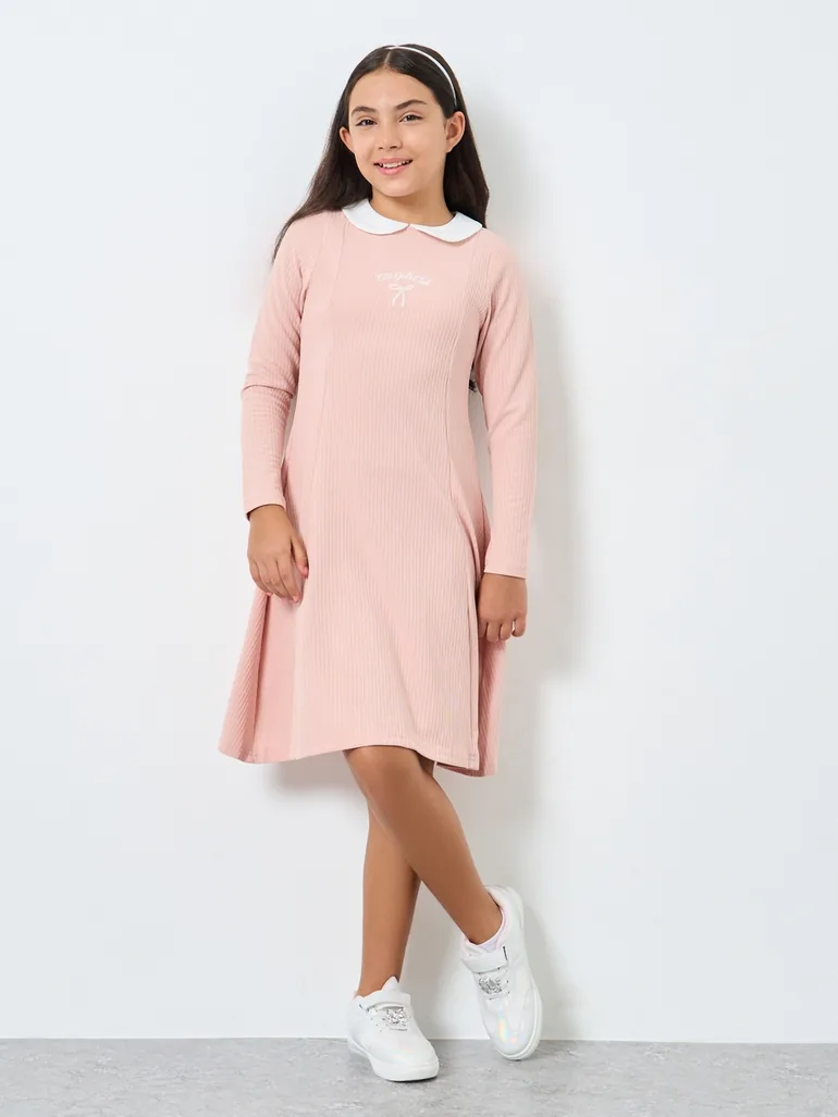 Teen Textured Knit Dress Styli : Dresses : VogaCloset Oman