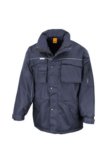 WORK-GUARD by Result Mens Heavy Duty Coat - Navy