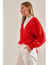 Women's Tie Detailed Knitwear Cardigan - 3