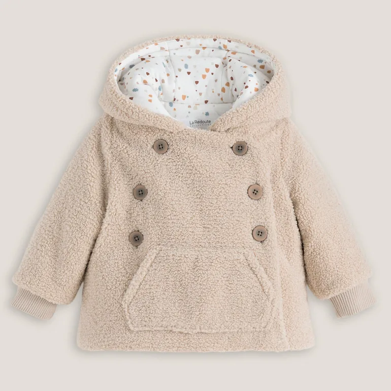 Faux Fur Hooded Coat