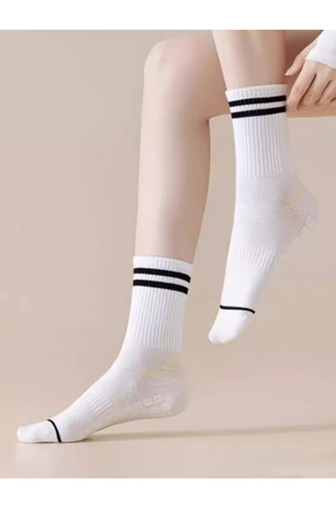 Dual Stripe Silicon Pads Socks