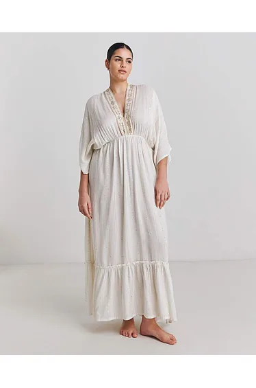 Magisculpt Lurex Maxi Beach Kaftan