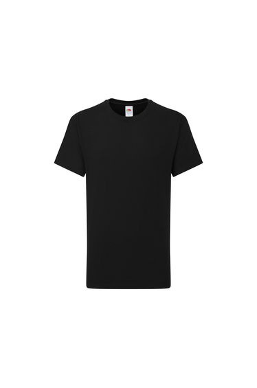 Fruit of the Loom Childrens/Kids Iconic 195 T-Shirt - Black