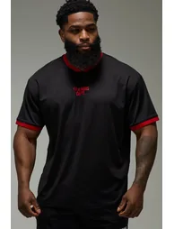 تيشيرت بوهو مان أسود بأكمام متوسطة الطول