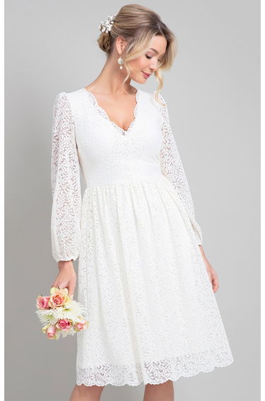 Lauren Lace Dress (Ivory)