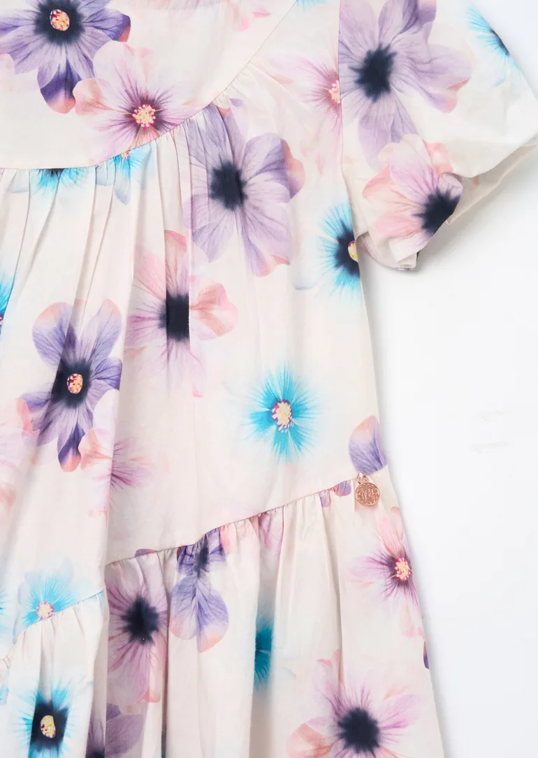 Jodie Asymmetric Print Dress - 5
