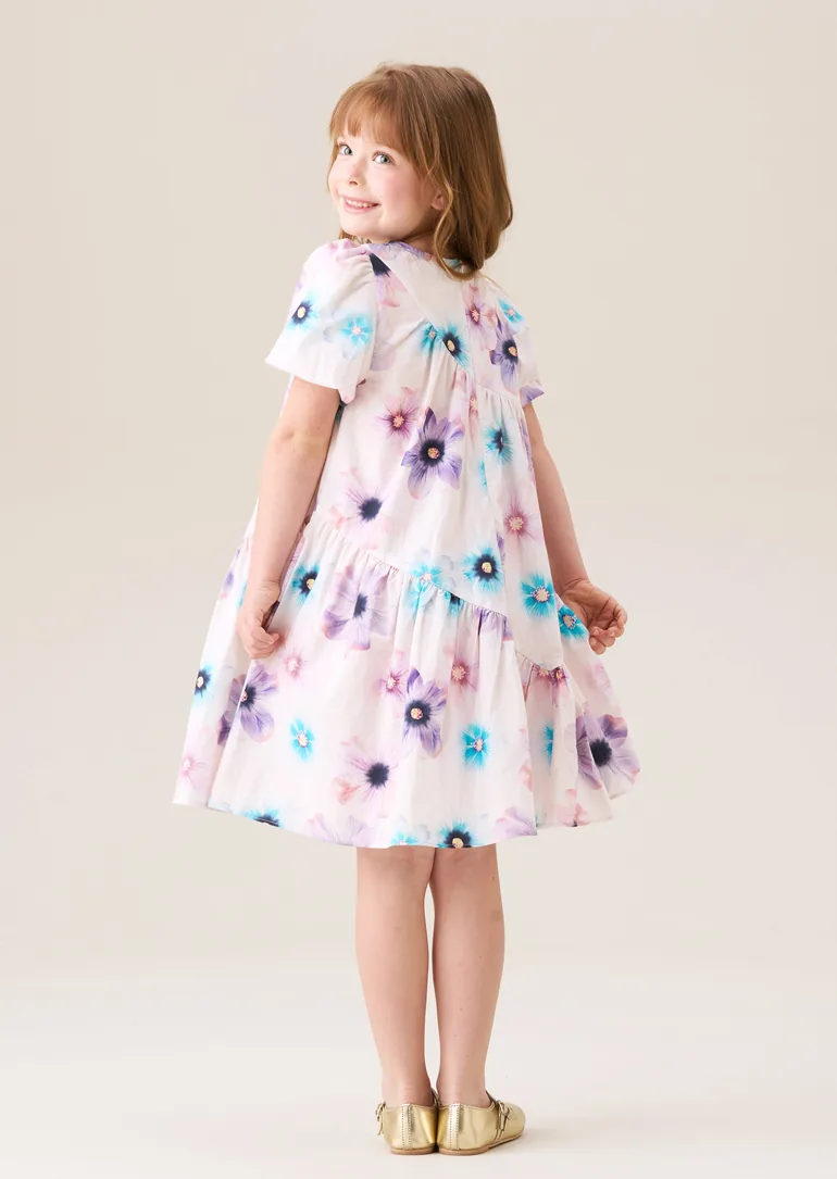 Jodie Asymmetric Print Dress - 1