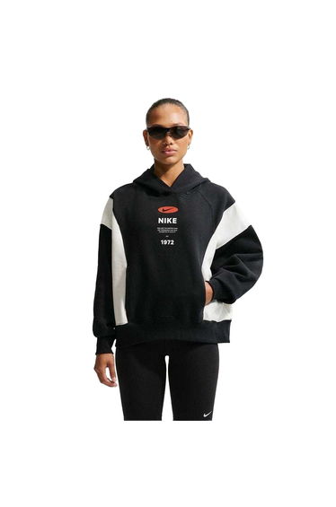 Nike Womens/Ladies NSW Phoenix Fleece Hoodie - Black/Sail