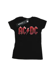 AC/DC Womens/Ladies Red Ice Logo Cotton T-Shirt - Black - 1