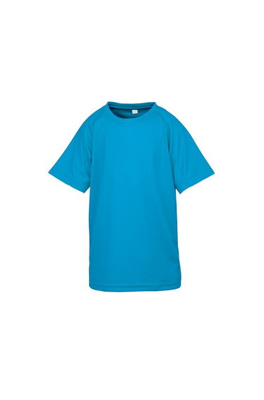 Spiro Chidlrens/Kids Impact Performance Aircool T-Shirt - Ocean Blue