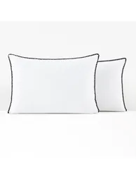 Merida Embroidered Cotton Pillowcase - 2