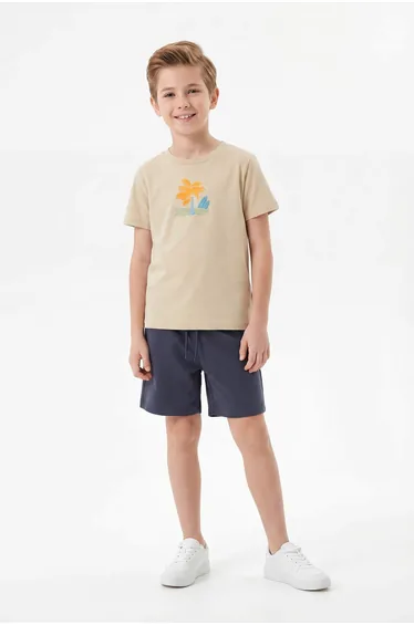 Stone Tropical Knitted Bottom - Top Set