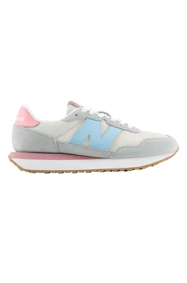 New Balance Womens/Ladies 237 Classic Suede Trainers - White/Blue/Pink