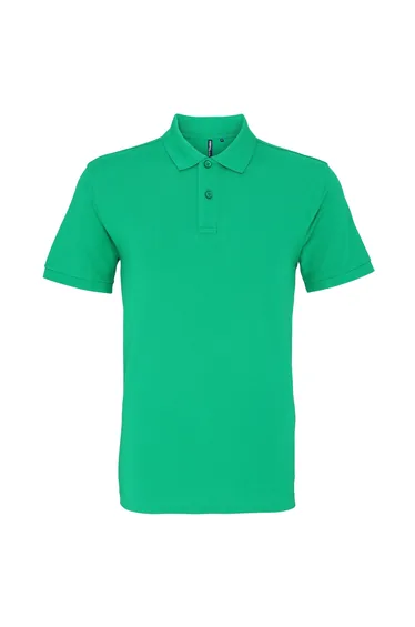 Asquith & Fox Mens Plain Short Sleeve Polo Shirt - Kelly