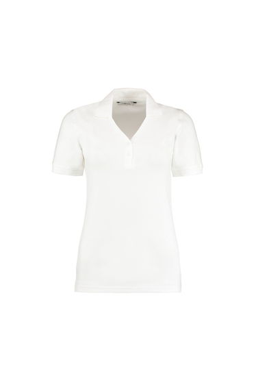 Kustom Kit Womens/Ladies Sophia V Neck Polo Shirt - White